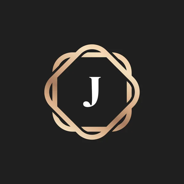 Lettre Initiale Icône Logo Avec Élément Vectoriel Modèle — Image vectorielle