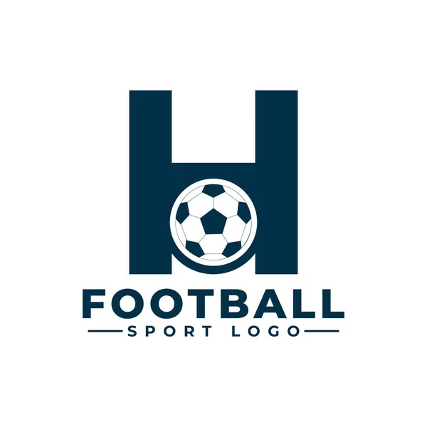 Letter Soccer Ball Logo Design Vector Design Template Elements Sport — 스톡 벡터