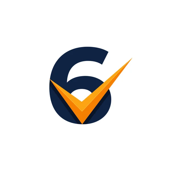 Zatwierdzone Logo Numer Sprawdź Szablon Logo Design Eps10 Wektor — Wektor stockowy