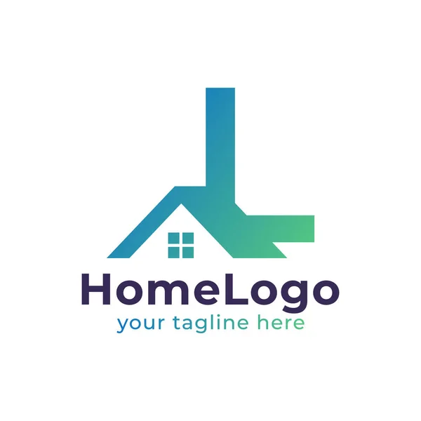 Real Estate Letter Logo Design Usable Construction Architecture Building Logo — Stock Vector