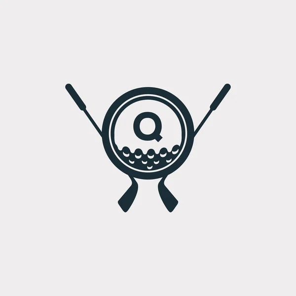 Λογότυπο Του Γκολφ Γράμμα Για Λογότυπο Του Γκολφ Σχεδιασμός Διάνυσμα — Διανυσματικό Αρχείο
