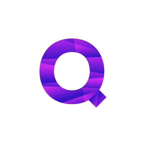 初始字母Q低波兰覆盖标志设计模板 病媒Eps — 图库矢量图片