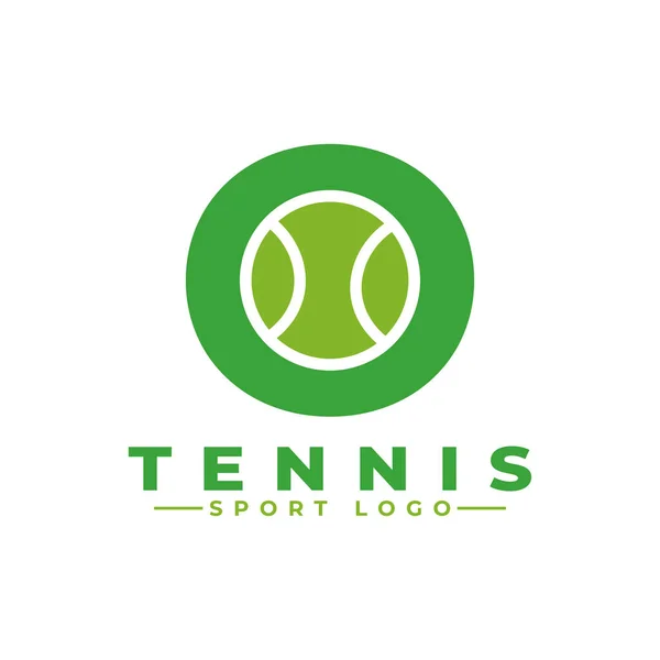 Buchstabe Mit Tennis Logo Design Vektor Design Template Elemente Für — Stockvektor