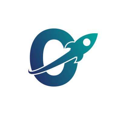Rocket Up ve Swoosh Logo Tasarımı ile 0 numara. Brand Kimliği, Seyahat, Başlangıç, Lojistik, İş Logosu Şablonu için Yaratıcı Mektup