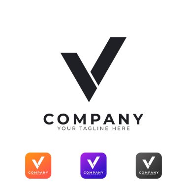 Yaratıcı Soyut Başlangıç Harfi V Logosu Modern ve Zarif. Siyah Geometrik Ok Biçimi. İş ve Marka Logoları için kullanılabilir. Düz Vektör Logo Tasarım Fikir Şablonu Elemanı. Eps10 Vektörü