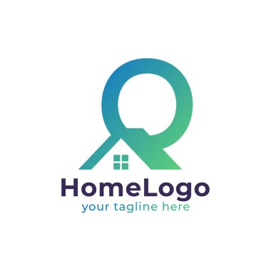 Emlak Mektup Logosu Tasarımı. İnşaat Mimarisi Logosu için kullanılabilir. Düz Vektör Logo Tasarım Fikir Şablonu Elemanı. Eps10 Vektörü