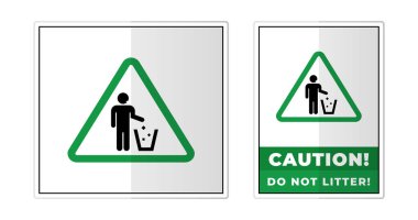 Çöp İmzalama Etiket Simgesi Simgesi Vektör İllüstrasyonu