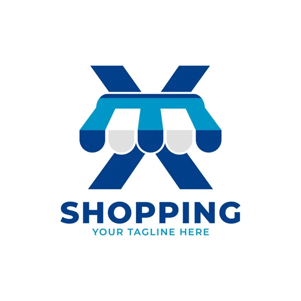 Lettre Initiale Moderne Boutique Logo Marché Illustration Vectorielle Parfait Pour — Image vectorielle