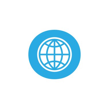 Başlangıç Harfi O Globe Logo Tasarım Şablonu Elemanı. Vektör Eps10