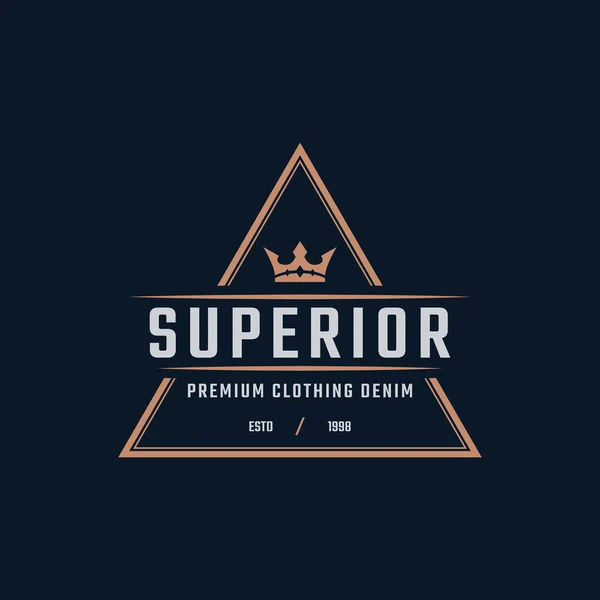 Классический Винтажный Знак Retro Label Оригинальной Одежды Джинсы Denim Дизайн — стоковый вектор