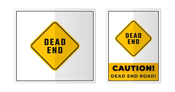 Blindgyde Road Sign Etiket Symbol Ikon Vektor Illustration – Stock-vektor