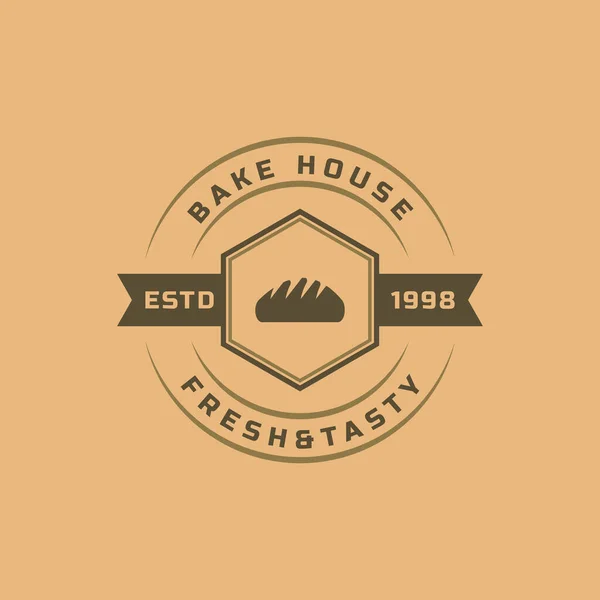 Vintage Retro Badge Για Λογότυπα Αρτοποιίας Καλό Για Bakehouse Και — Διανυσματικό Αρχείο