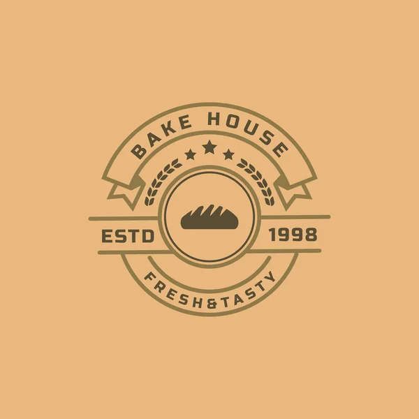Vintage Retro Badge Για Λογότυπα Αρτοποιίας Καλό Για Bakehouse Και — Διανυσματικό Αρχείο