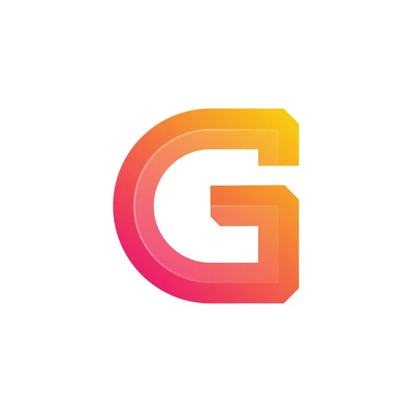 Letter Logo Gradient Kleurrijke Stijl Voor Bedrijf Zakelijk Persoonlijke Branding — Stockvector