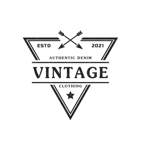 Insigne Étiquette Rétro Vintage Classique Pour Élément Conception Emblème Logo — Image vectorielle