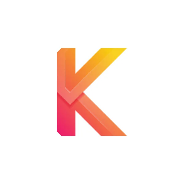 Letter Logo Gradient Colorful Style Company Business Personal Branding — 스톡 벡터