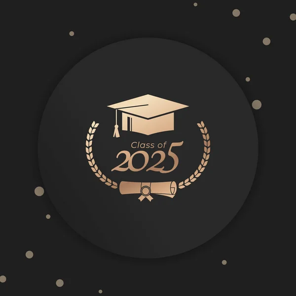 2025年度卒業式ローレル ワースによる卒業生へのお祝い — ストックベクタ