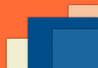 Soyut Modern Geometrik Enerji Teknolojisi Arkaplanı. Grafik Turuncu Sarı ve Mavi Katmanlı Geleceğsel Arkaplan