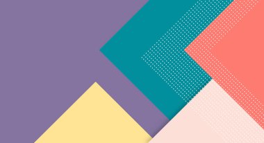 Memphis Kağıt Kesim Tarzı ve Duvar Kağıdı Rengi ile Soyut Kağıt Renkli Arkaplan