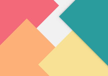 Colorful of Soft Pink, Yellow and Blue Paper Cut Background with Copy Space for Text