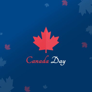 Kanada Bağımsızlık Günü için Mutlu Kanada Günü Arkaplanı ya da Bayrak Tasarımı