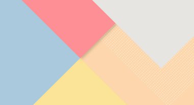 Memphis Kağıt Kesim Tarzı ve Duvar Kağıdı Rengi ile Soyut Kağıt Renkli Arkaplan