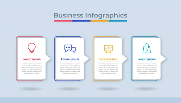 Timeline Infographics Gráfico Processo Visualização Dados Negócios Gráfico Diagrama Abstrato —  Vetores de Stock
