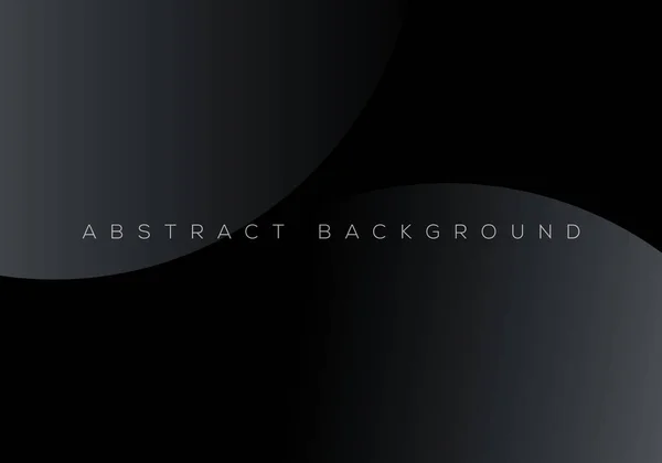 Premium Negro Abstracto Concepto Fondo Con Lujo Geométrico Gris Oscuro — Vector de stock