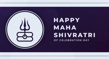 Mutlu Maha Shivratri Hindu Günü Kutlama Vektör Tasarım Arkaplan, Poster, Bayrak, Reklam Kartı, Kutlama Kartı