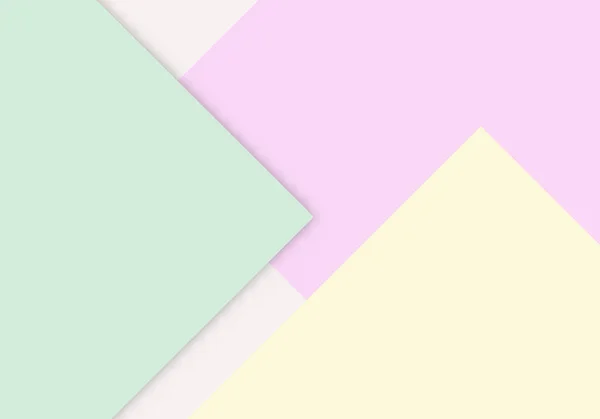 Colorful Soft Pink Yellow Green Paper Cut Background Copy Space — 스톡 벡터