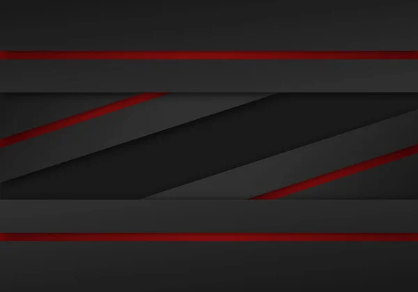 Abstract Red Arrow Dark Grey Shadow Line Blank Space Design — Stock Vector