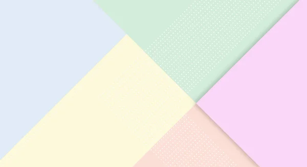 Carta Astratta Sfondo Colorato Con Stile Memphis Papercut Colore Pastello — Vettoriale Stock