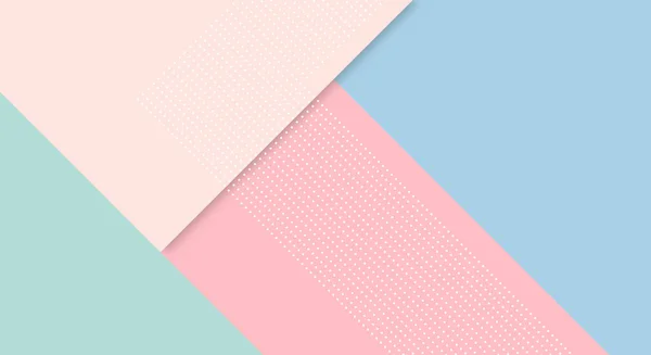 Abstract Papier Kleurrijke Achtergrond Met Memphis Papercut Style Pastel Kleur — Stockvector