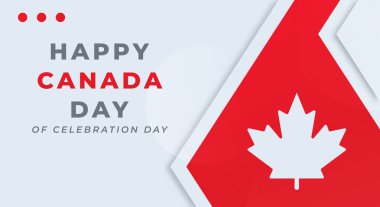 Mutlu Kanada Günü Kutlama Vektör Tasarımı Arkaplan, Poster, Sancak, Reklamcılık, Tebrik Kartı