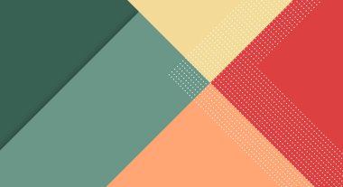 Memphis Kağıt Kesim Tarzı ve Duvar Kağıdı Rengi ile Soyut Kağıt Renkli Arkaplan