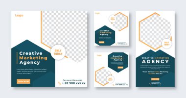 İş Pazarlama Ajansı Çevrimiçi Pazarlama İçin Sosyal Medya Postası Reklam Sancağı, Hikaye ve İnternet İlanlarıComment