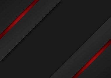 Boş Alan Tasarımı ile Soyut Kırmızı Ok Koyu Gri Gölge Çizgisi Modern Geleceğin Geometrik Üstüste bindirme Kağıt Kesme Biçimi