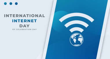 Uluslararası İnternet Günü Kutlama Vektörü Tasarımı Arkaplan, Poster, Sancak, Reklamcılık, Tebrik Kartı