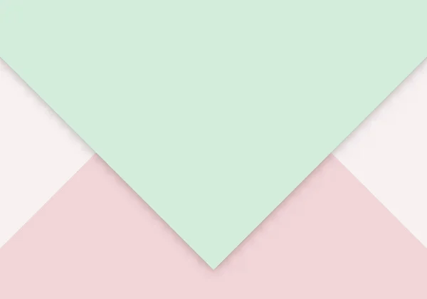 Colorful Soft Pink Green Paper Cut Background Copy Space Text — Vettoriale Stock