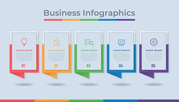 2011 Timeline Infographics Business Data Visualization Process Chart 도표를 추상화하라 — 스톡 벡터