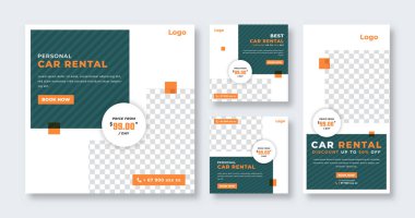 Çevrimiçi Pazarlama İçin Araba Kiralama Sosyal Medya Postası Banner, Hikaye ve İnternet İlanlarıComment
