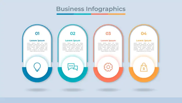 Zeitachse Infografik Geschäftsdaten Visualisierung Prozessdiagramm Abstraktes Diagramm Mit Schritten Optionen — Stockvektor