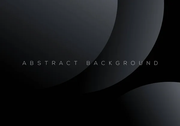 Премиум Черный Абстрактный Фон Концепция Роскошной Геометрической Темно Серых Форм — стоковый вектор