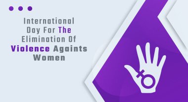 Kadınlara Karşı Şiddetin Önlenmesi İçin Uluslararası Gün Kutlama Vektör Tasarımı Arkaplan, Poster, Bayrak, Reklam Kartı, Tebrik Kartı İllüstrasyonu