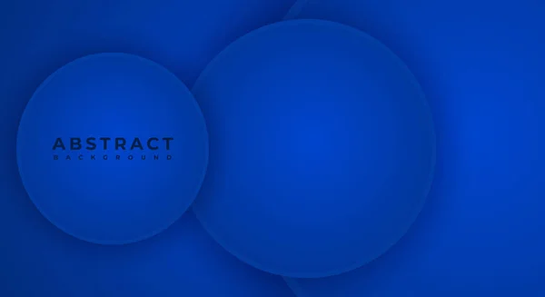 Abstract Achtergrond Cirkel Blauw Papercut Laag Met Kopieer Ruimte Voor — Stockvector