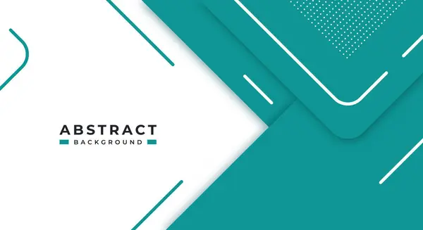 Dekoratif Web düzeni, Poster, Banner, Şirket Broşürü ve Seminer Şablonu Tasarımı için Kopyalama Alanı ile Soyut Turkuaz Arkaplan Geometrik Şekil Kağıt Katmanları