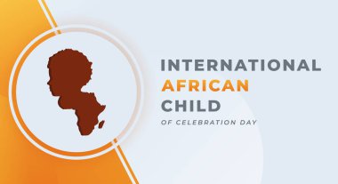 Uluslararası Afrika Çocuk Günü Kutlama Vektör Tasarımı Arkaplan, Poster, Bayrak, Reklam, Kutlama Kartı