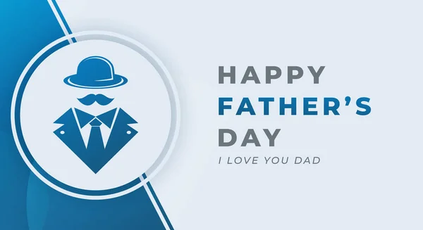 Happy Father Day Celebration Vector Design Illustration Template Background Poster — Stock Vector