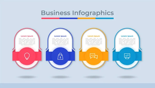 Timeline Infographics Business Data Visualization Process Chart Abstract Diagram Graph — Stock Vector