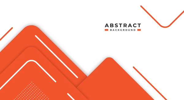 Abstrakter Orangefarbener Hintergrund Geometrische Papierschichten Mit Kopierraum Für Dekoratives Weblayout — Stockvektor